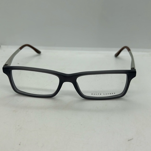 RALPH LAUREN RL 6128 Eyeglasses Frames Case 5510 Matte Black Matte Silver NWT